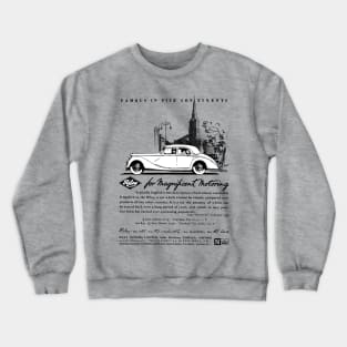 RILEY 2 1/2 LITRE SALOON - advert Crewneck Sweatshirt